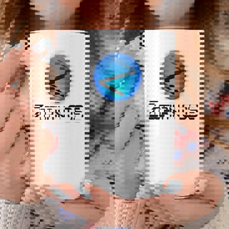 Linux Zorin Os タグラインとロゴ入り オープンソースos コーヒーマグ 面白い贈り物