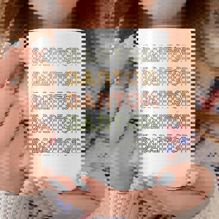 Love Heart Danton グランジ ビンテージスタイル ブラック ダントン 長袖tシャツ コーヒーマグ 面白い贈り物