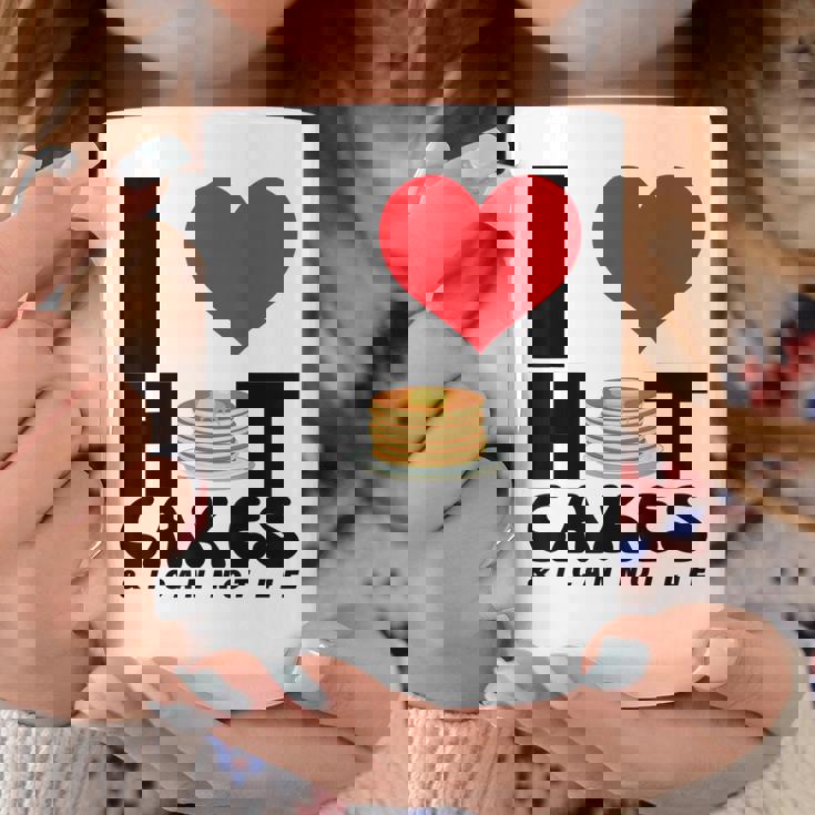I Love Heart ホットケーキ パンケーキ Flapjacks Can Not Lie Foodie コーヒーマグ 面白い贈り物