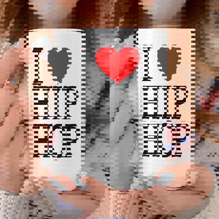 I Love Hip Hop ハート ラップ&ヒップホップファン コーヒーマグ 面白い贈り物