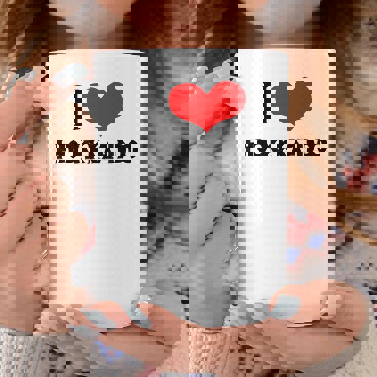 I Love Hokkaido 愛 ハート 北海道 日本 お土産 かわいい おしゃれ コーヒーマグ 面白い贈り物