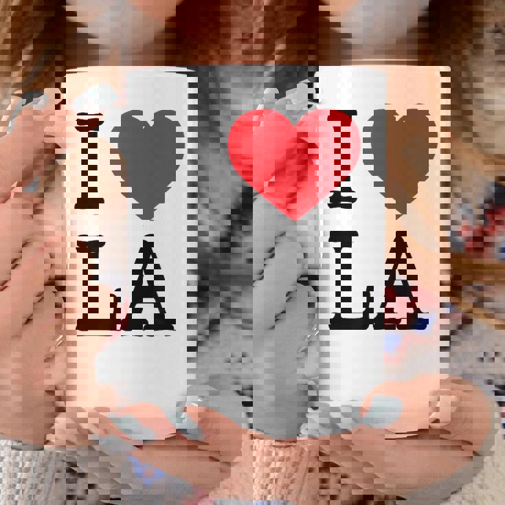 I Love La Top I Heart Los Angeles バケーションギフト コーヒーマグ 面白い贈り物