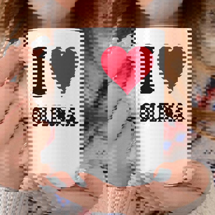 I Love Olina コーヒーマグ 面白い贈り物