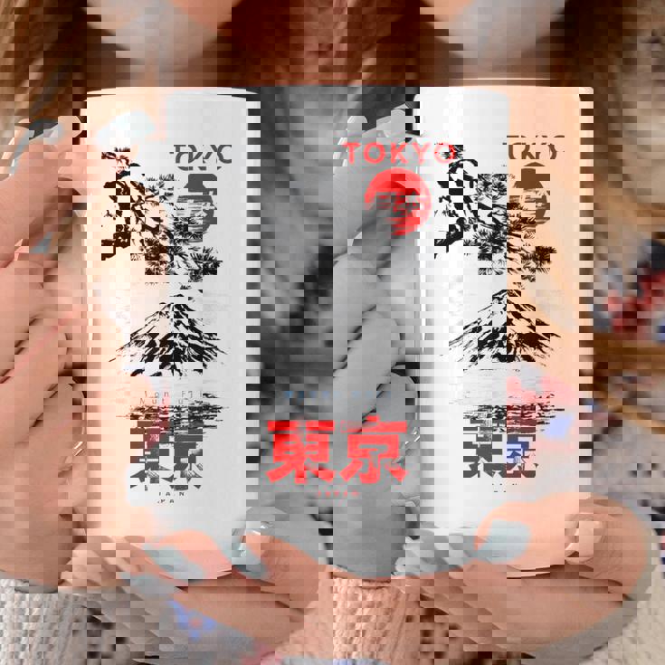 I Love Tokyo、Tokyo Japan 富士山、東京ファッショングラフィック コーヒーマグ 面白い贈り物