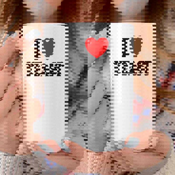 I Love Yeast 面白くてかわいい栄養パン屋フードヌーチファン コーヒーマグ 面白い贈り物