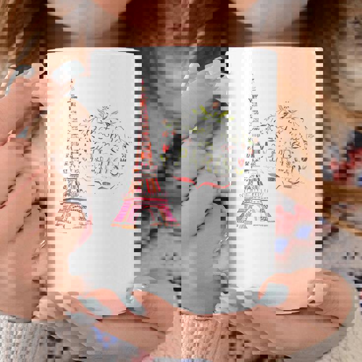 Meet Me In Paris 水彩プリントtシャツ エッフェル塔 コーヒーマグ 面白い贈り物