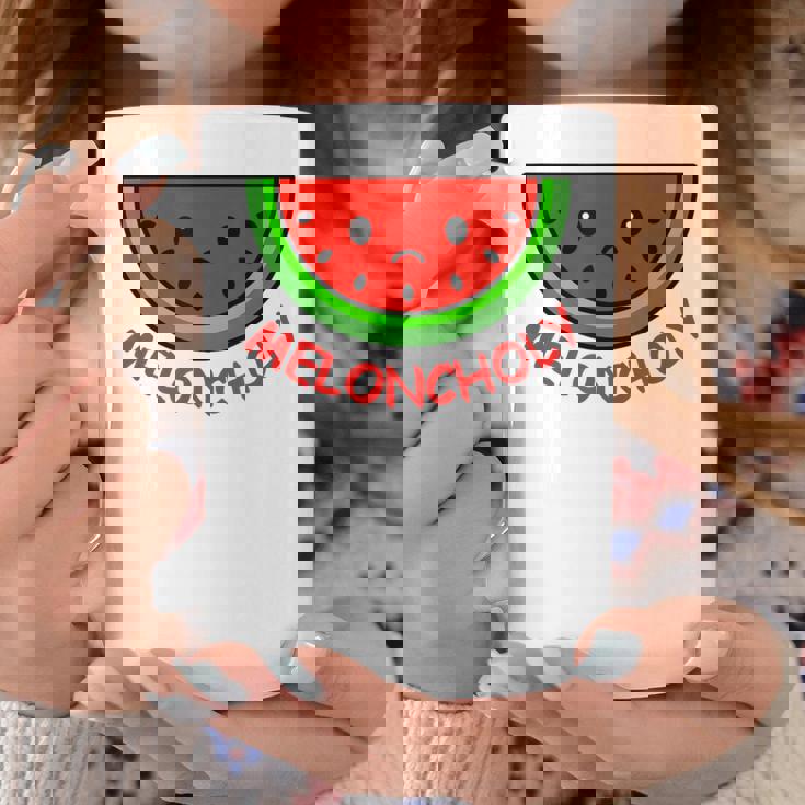 Meloncholy 面白い スイカ しゃれ フルーツ好き。 コーヒーマグ 面白い贈り物