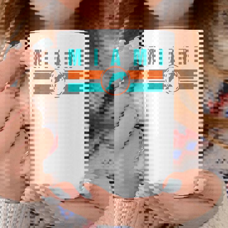 Mia マイアミ ローカルスタンダード Mia レトロ ドルフィン マイアミ Fl クラシック コーヒーマグ 面白い贈り物