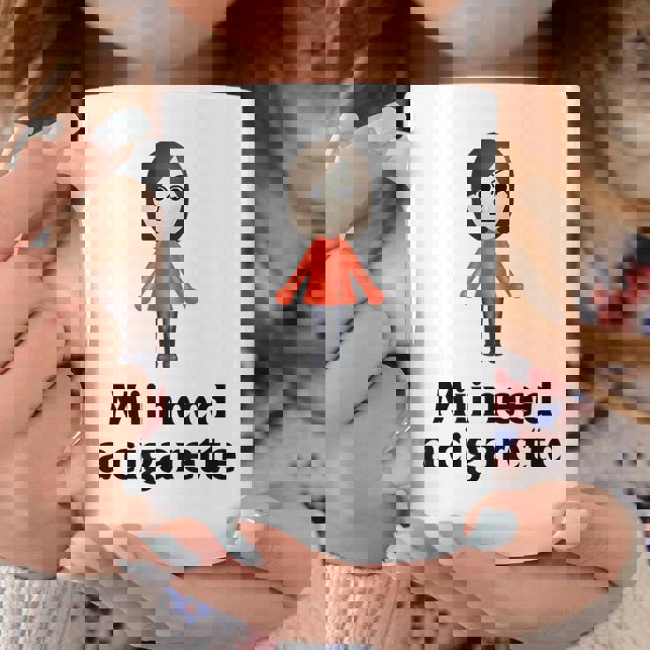 Mii Need A Cigarette Humour メンズ レディース コーヒーマグ 面白い贈り物