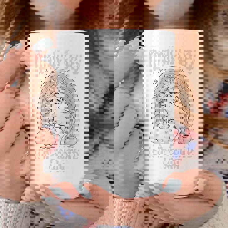 Morally Grey My Favorite Color Dark Unicorn Rainbow コーヒーマグ 面白い贈り物