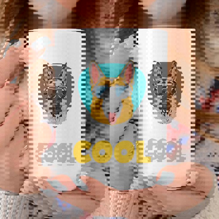 My Dog Thinks I'm Cool サングラス ジャーマンシェパード ドッグオーナー 長袖tシャツ コーヒーマグ 面白い贈り物