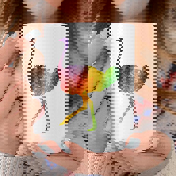 Ostrich African ダチョウ Animal Watercolor Graphic コーヒーマグ 面白い贈り物