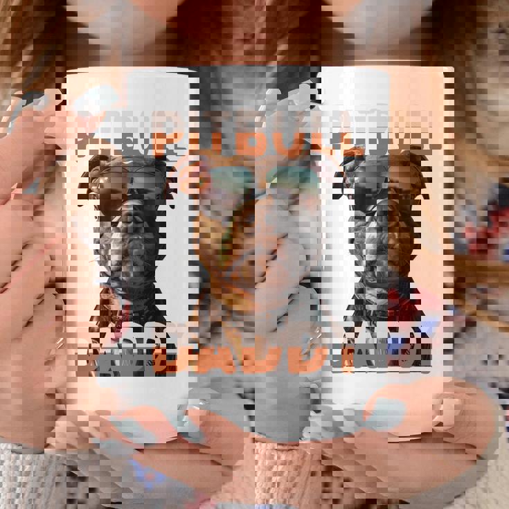 Pitbull Daddyピットブル・パパ・ヴァタータグ アメリカン・ピット・ブル・テリア・パパ 長袖tシャツ コーヒーマグ 面白い贈り物