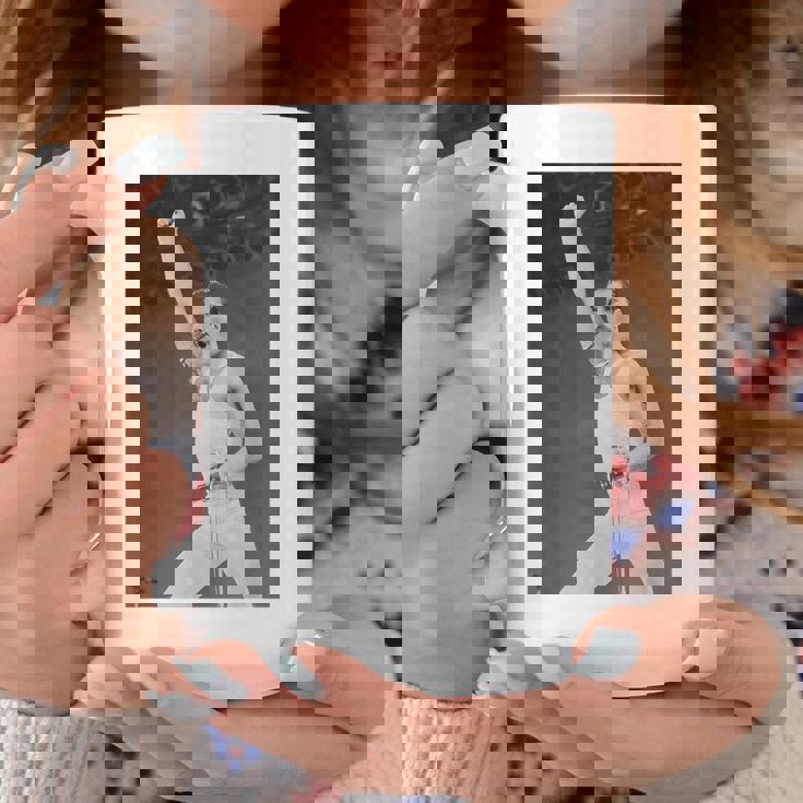 Queen Live Aid フレディ・マーキュリー・ウェンブリー・スタジアム 1985 コーヒーマグ 面白い贈り物