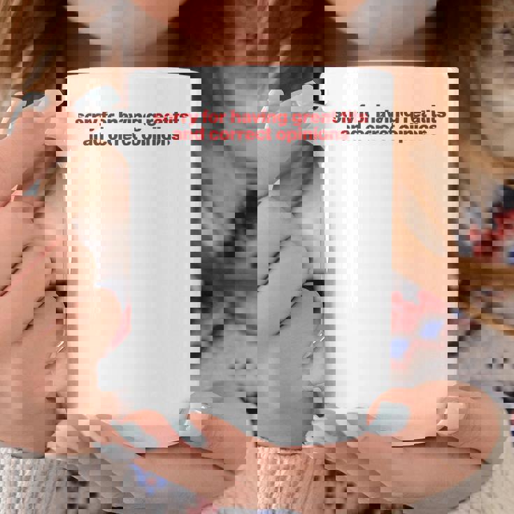 Sorry For Having Great Tits And Correct Opinions Y2k コーヒーマグ 面白い贈り物