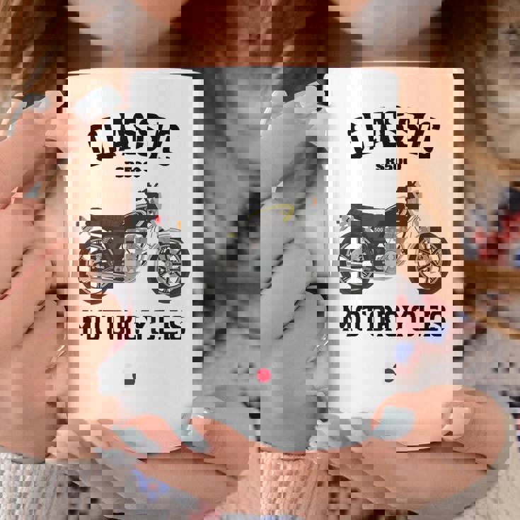 Sr500 ブラック クラシックバイク モーターサイクリスト オートバイ コーヒーマグ 面白い贈り物