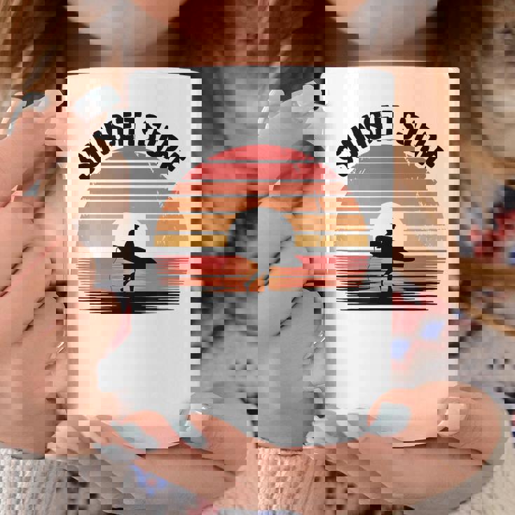 Sunseturf サーフボード ビンテージサーフィン サーファー用 コーヒーマグ 面白い贈り物