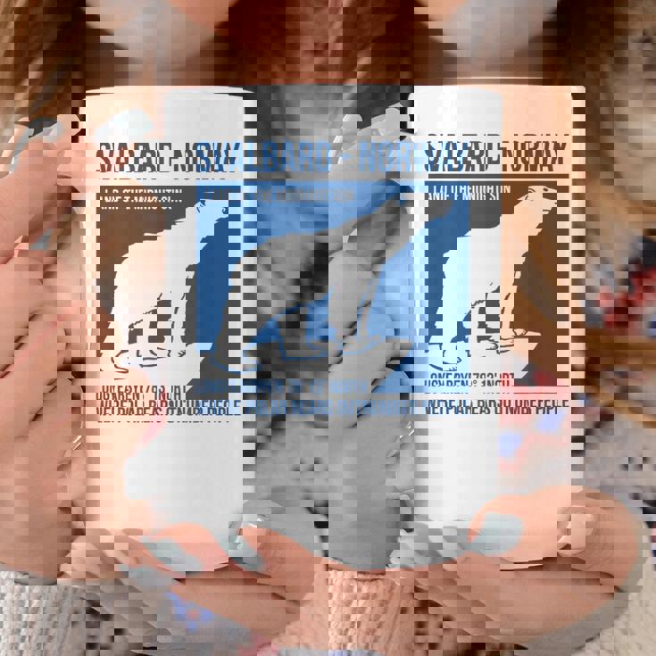 Svalbard ノルウェー ポーラーベア ロングイヤービーン スピッツベルゲン オーロラ コーヒーマグ 面白い贈り物