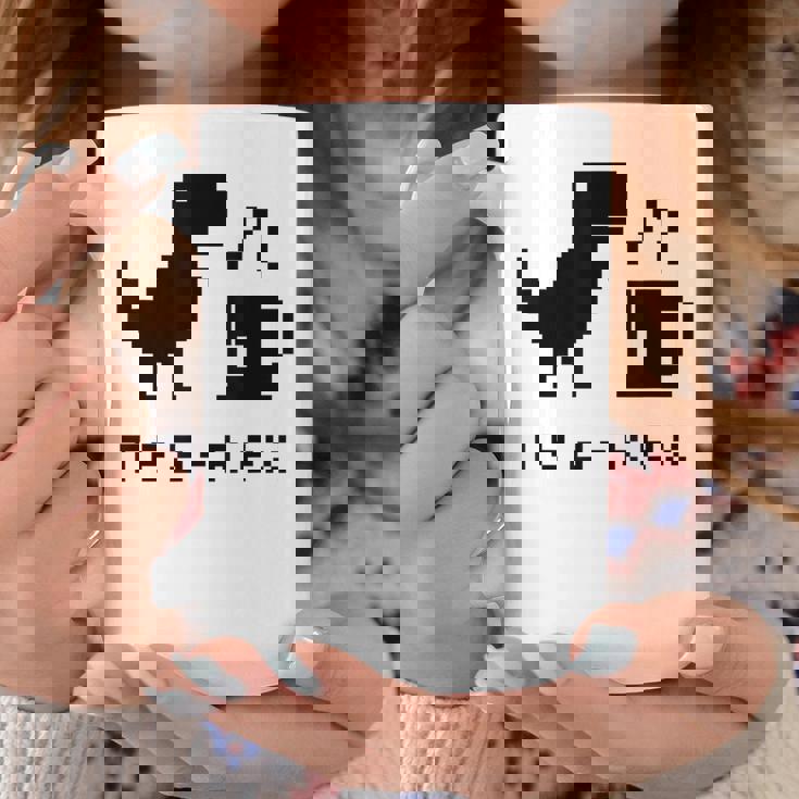 Tea Rex Pixel 8ビットゲーム恐竜 コーヒーマグ 面白い贈り物