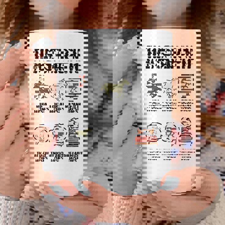 Things I Do Mypare Time 馬 面白い 乗馬 メンズ レディース コーヒーマグ 面白い贈り物