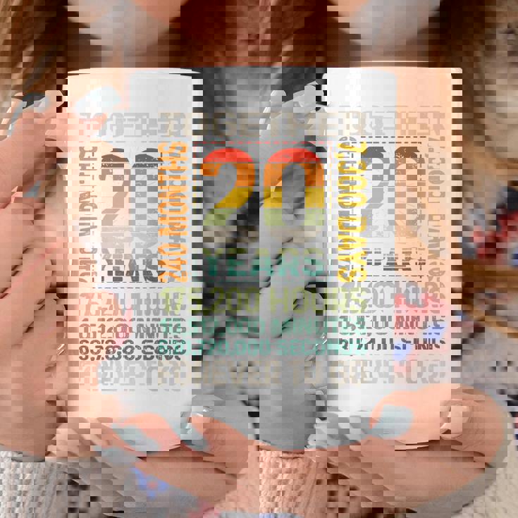 Together 20 Years Forever To Go 結婚20周年記念 コーヒーマグ 面白い贈り物