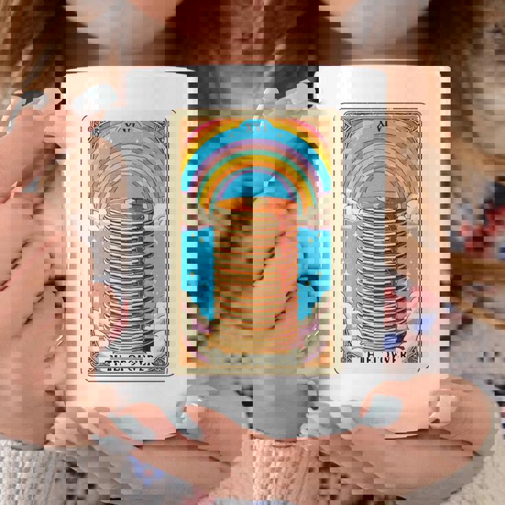 The Tower タロットカード パンケーキタワー 朝食愛好家 長袖tシャツ コーヒーマグ 面白い贈り物