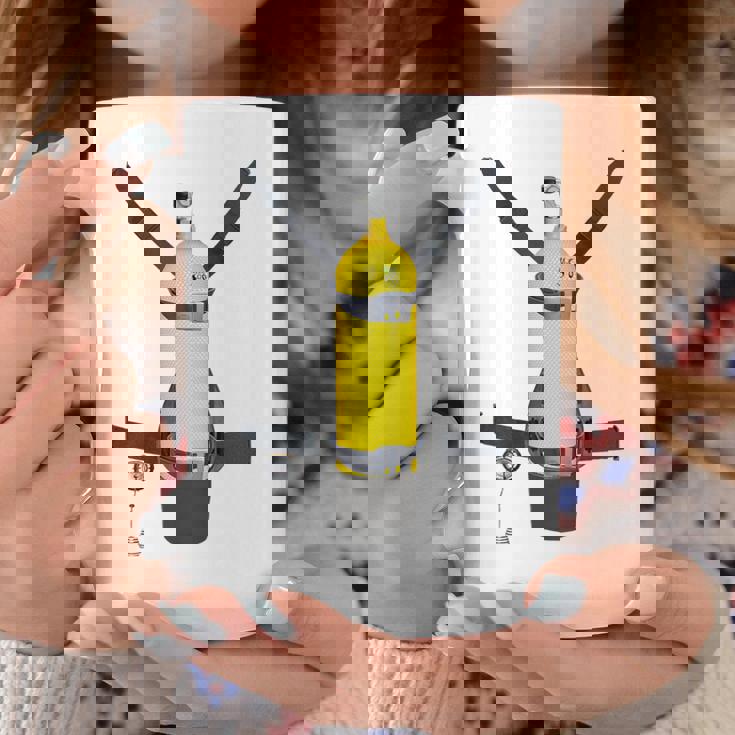 Trompe L'œil スキューバダイビングボトルバック コーヒーマグ 面白い贈り物