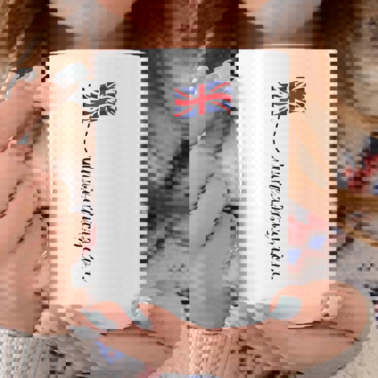 Uk United Kingdomignature ユニオンジャックフラッグポール背面に コーヒーマグ 面白い贈り物