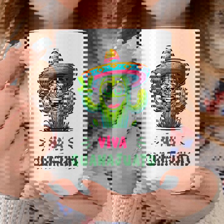 Viva Guanajuato Mexico Cactus ビバ・グアナファト・メキシコ サボテン・ソンブレロ コーヒーマグ 面白い贈り物