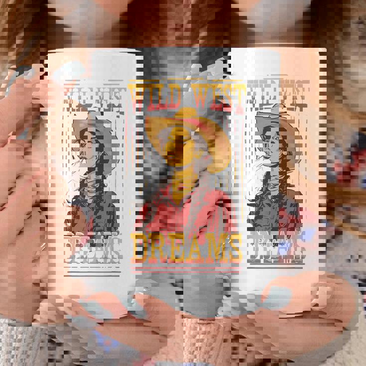 Wild West Dreams Country Western Cowgirl Rodeo グラフィック コーヒーマグ 面白い贈り物