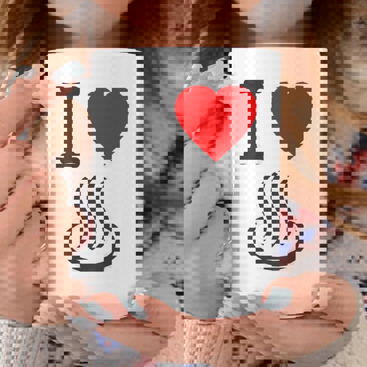 【バックプリント・背中側】アイラブ・温泉 マーク お風呂 銭湯 記号 お土産 旅行 ハート スタッフ 面白い コーヒーマグ 面白い贈り物