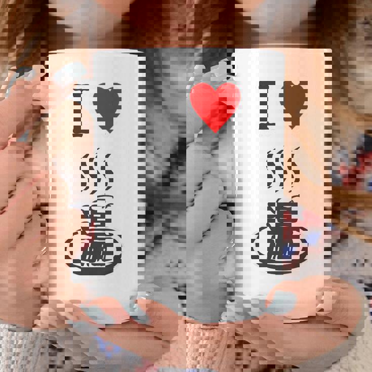 【バックプリント・背中側】アイラブ・湯 イラスト【温泉】お風呂 マーク 銭湯 記号 ハート 面白い コーヒーマグ 面白い贈り物