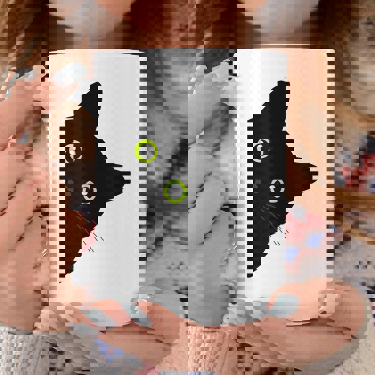 【覗くネコ】黒猫 にゃんこ 猫好き 猫 可愛い ネコ 子猫 ネコ好き 面白い 変な 遊び心 ネタ ウケ狙い おもしろ コーヒーマグ 面白い贈り物