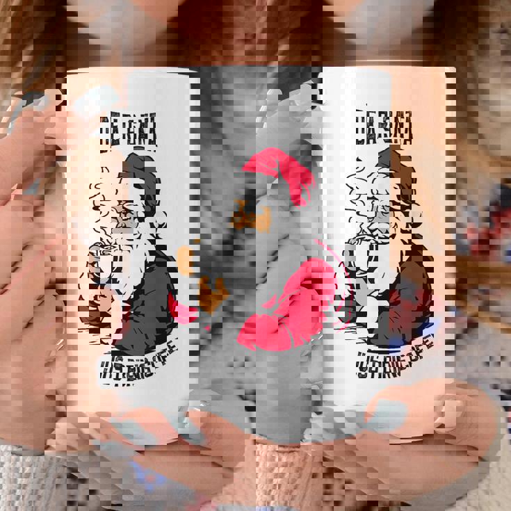 おもしろい親愛なるサンタさん、コーヒーを持ってきてクリスマスクリスマス コーヒーマグ 面白い贈り物