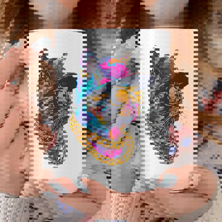 かっこいい ヒップホップ 猫 アーバン ストリートウェア B-Boy グラフィティ コーヒーマグ 面白い贈り物