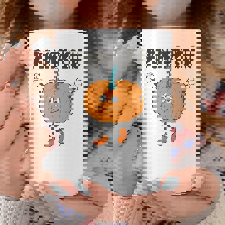 かぼちゃ Pumpkin キャラクター 顔 イラスト かわいい おもしろ シンプル ゆるい 野菜 ゆるキャラ コーヒーマグ 面白い贈り物