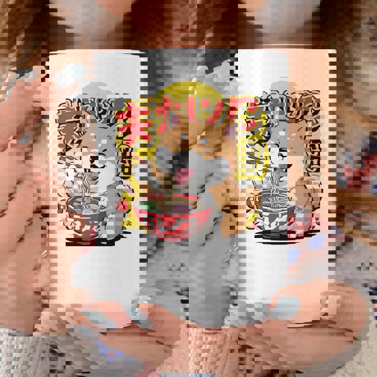 かわいい 柴犬 ラーメン好き おもしろい 日本犬 長袖tシャツ コーヒーマグ 面白い贈り物