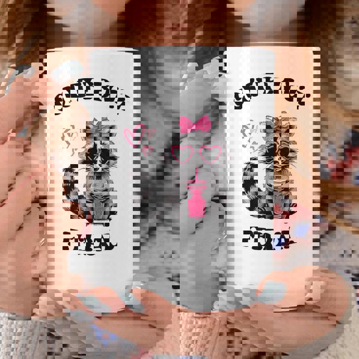 かわいいけれど、野生の面白いラコン。 コーヒーマグ 面白い贈り物