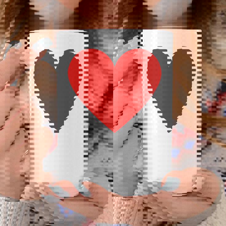 かわいい赤ミニマリスト ハート コーヒーマグ 面白い贈り物