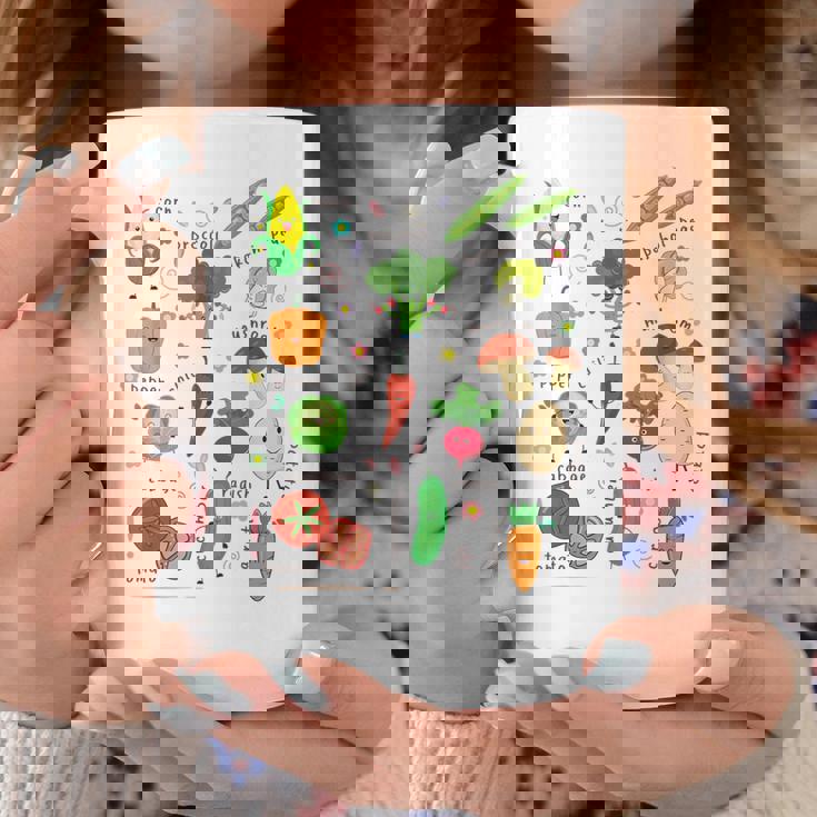 かわいい野菜 かわいい野菜 ヘルシーフード 食べる ビーガン コーヒーマグ 面白い贈り物