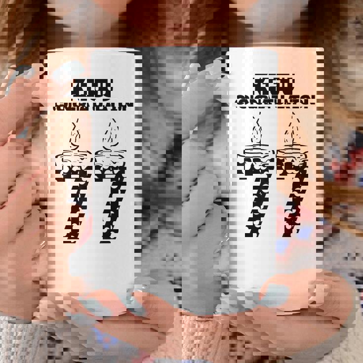 この身体７７年目 まだまだ行くぜ ７７歳 喜寿祝い 長寿祝い おもしろ 喜寿 コーヒーマグ 面白い贈り物