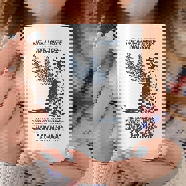 すべての天使に翼があるわけではない-マザーシンガプーラキャットママ コーヒーマグ 面白い贈り物