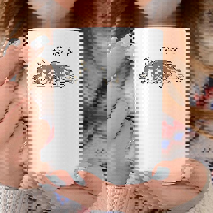 だらーんとくつろいでいる黒柴 柴犬のドット絵 コーヒーマグ 面白い贈り物