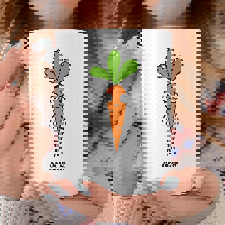にんじん 人参 顔 イラスト かわいい おもしろ 簡単 シンプル ゆるい 野菜 コーヒーマグ 面白い贈り物