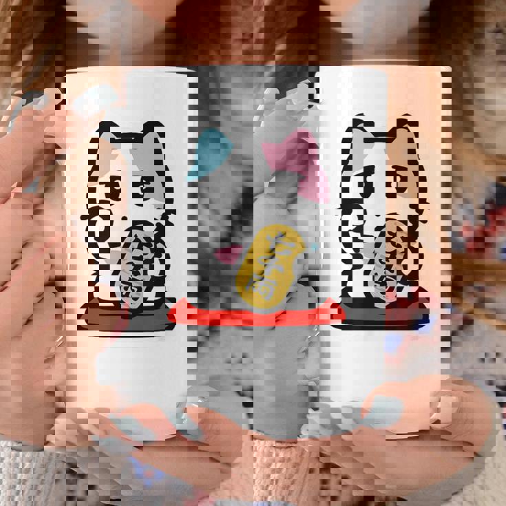 びーえするるる【Bsテレ東公式】まねきねこイラストtシャツ（10色） コーヒーマグ 面白い贈り物