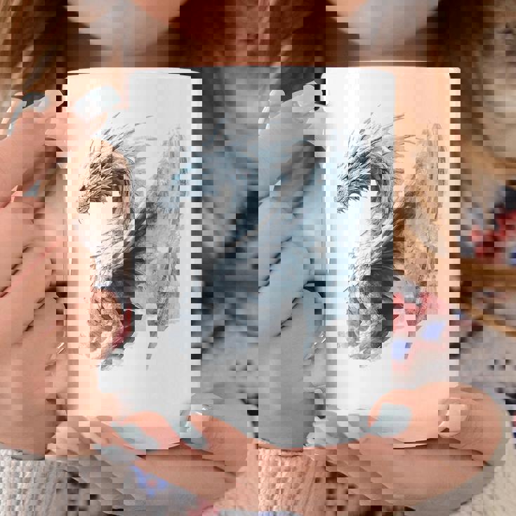 アイスドラゴン グラフィック 神話アート アイスドラゴン コーヒーマグ 面白い贈り物