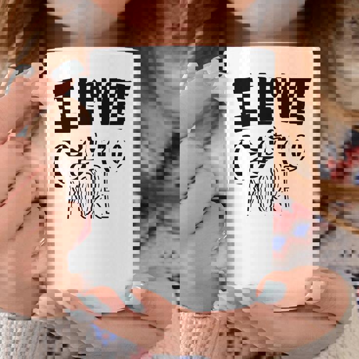 アイ・ラヴ・ユー 長袖tシャツ コーヒーマグ 面白い贈り物