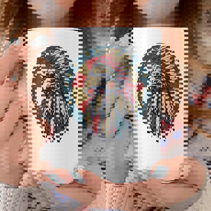 アメリカンイーグル チーフ インディアン ヘッドドレス ネイティブイーグル 長袖tシャツ コーヒーマグ 面白い贈り物