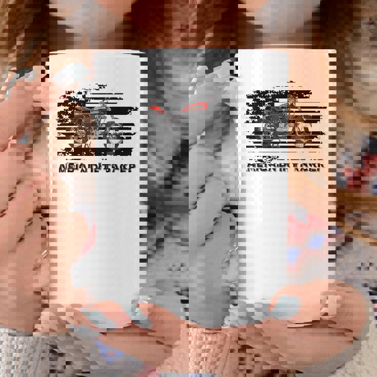 アメリカンダートトラッカー フラットトラックレーサー ダートトラック メンズ ボーイズ コーヒーマグ 面白い贈り物