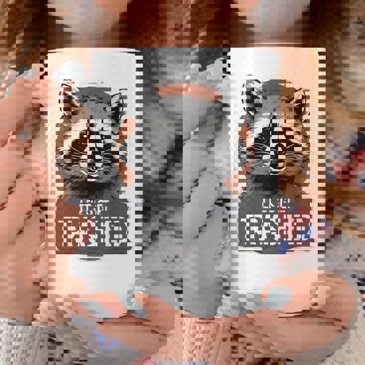 アライグマコスチュームtシャツ グルービー Let's Get Trashed コーヒーマグ 面白い贈り物